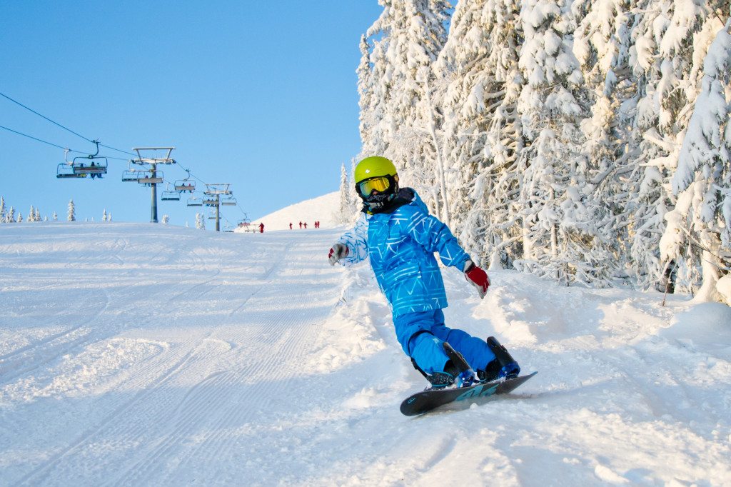 Snowboardkurse gehören zum Programm in Hemsedal, Norwegen