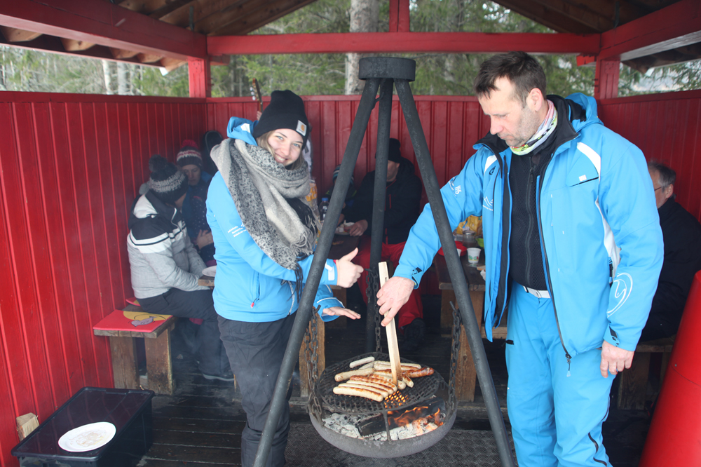 Grillen beim Skifahren: In Norwegen direkt auf der Piste
