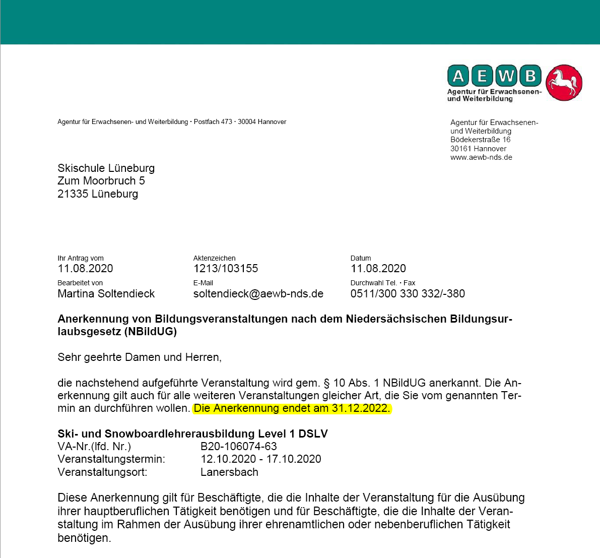 Anerkannte Bildungsveranstaltung für Lehrer und alle Berufstätigen: DSLV Level 1 Niedersachsen